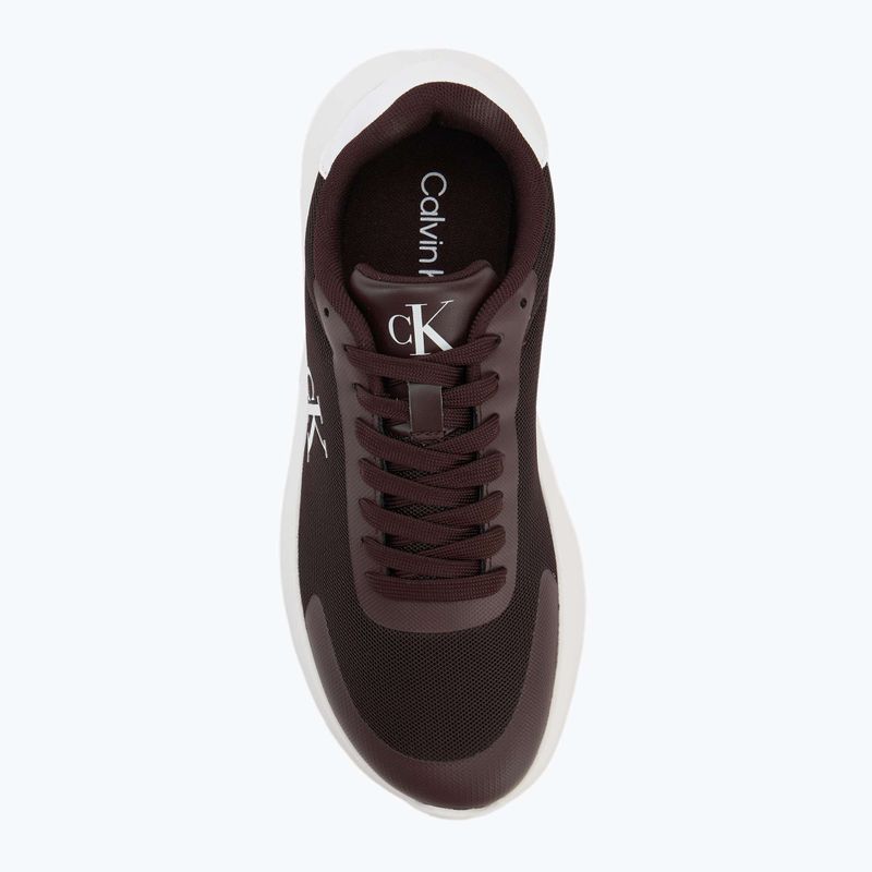 Dámske topánky Calvin Klein YW0YW01750 3 Eva Runner Mesh MG brown out/green haze 5