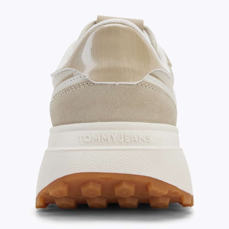 Dámske topánky Tommy Jeans Cleated Runner white clay 6