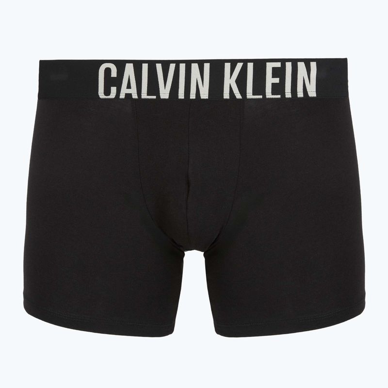 Boxerky Calvin Klein 000NB3609A Boxer Brief 3 pairs black w/oatmeal logo/black w/age 2