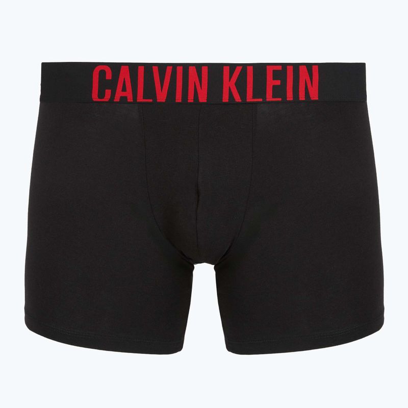 Boxerky Calvin Klein 000NB3609A Boxer Brief 3 pairs black w/oatmeal logo/black w/age 4