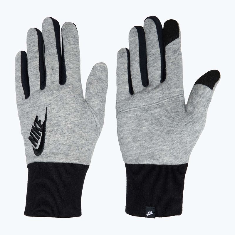 Dámske bežecké rukavice Nike Club Fleece grey heather/black/black
