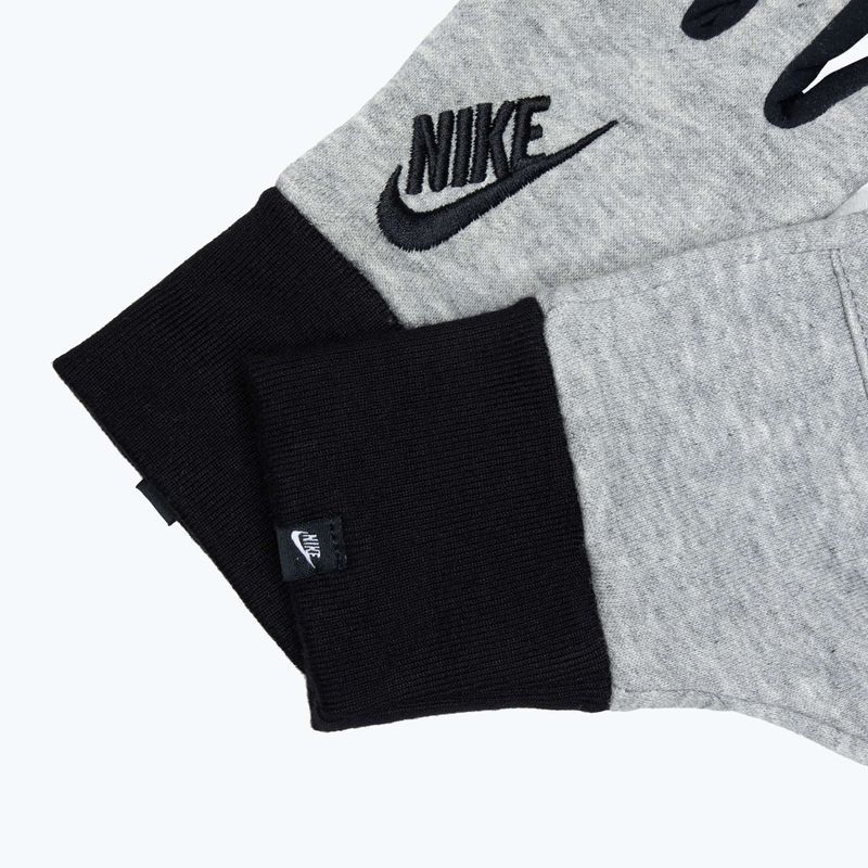 Dámske bežecké rukavice Nike Club Fleece grey heather/black/black 5