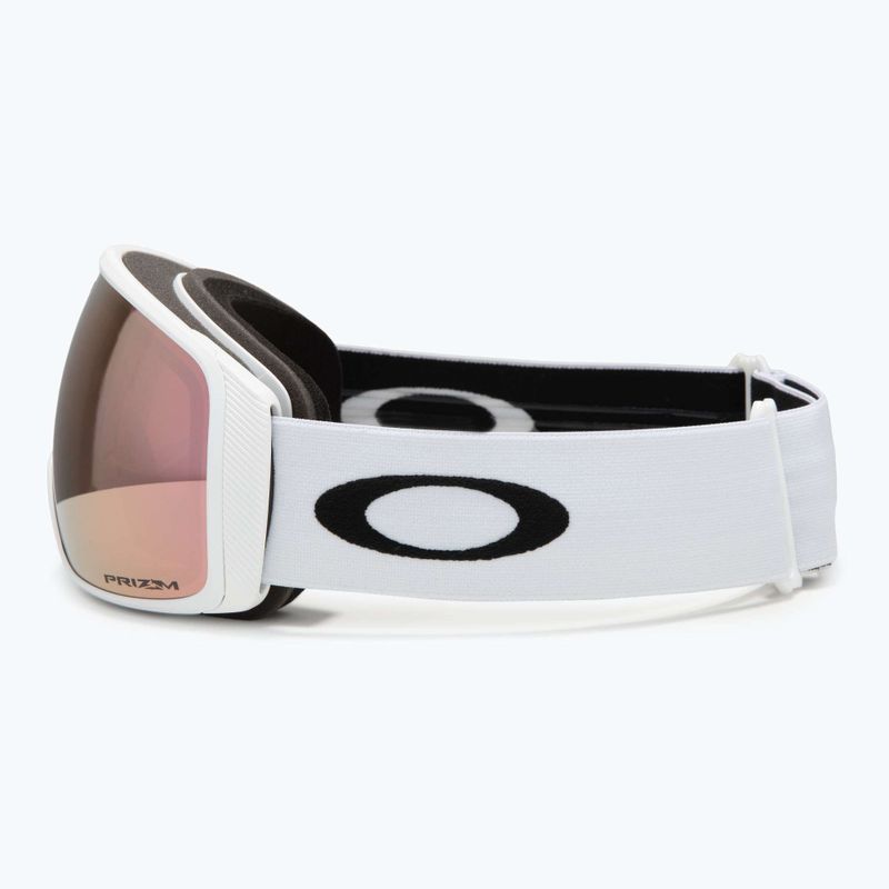 Lyžiarske okuliare Oakley Flight Tracker L matte white/prizm rose gold iridium 4