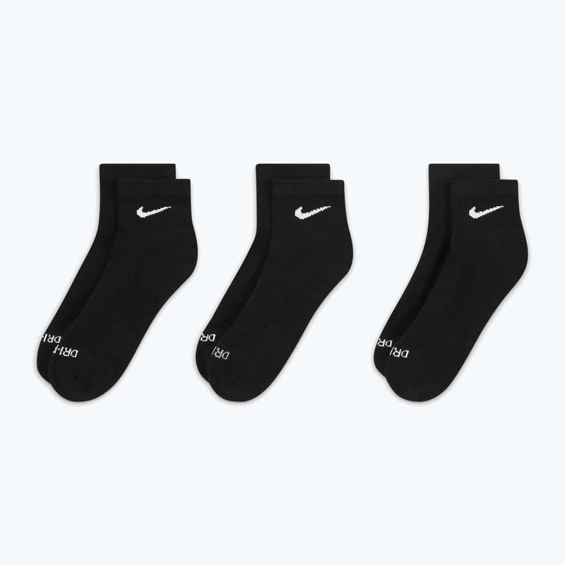 Ponožky Nike Everyday Plus Cushioned Ankle 3 páry black/white 3
