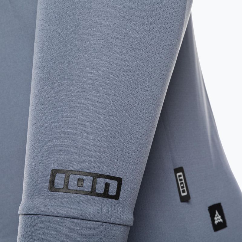 Pánsky cyklistický dres ION Traze Ls modrý 47222-5065 4