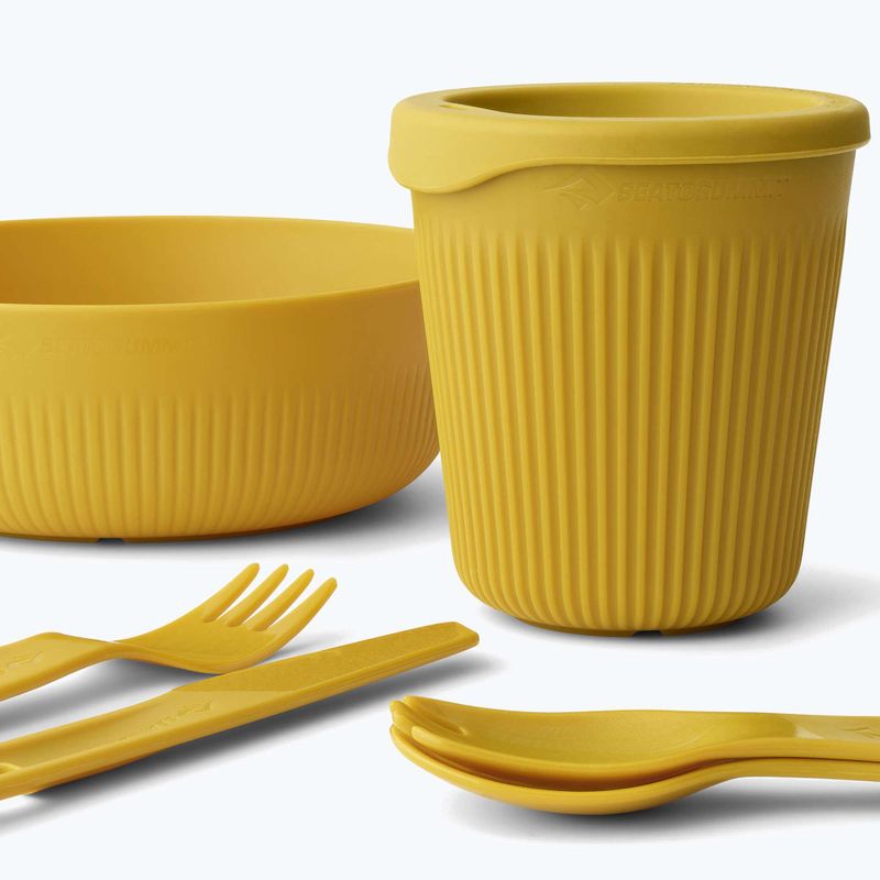 Súprava turistického riadu Sea to Summit Passage Dinnerware arrowwood yellow 3
