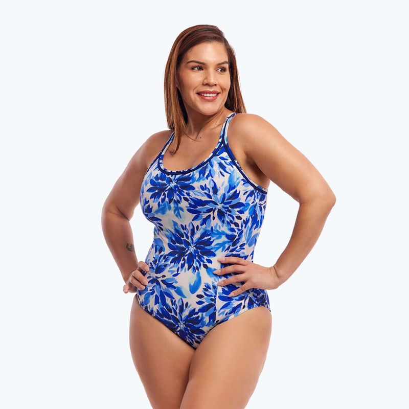 Dámske jednodielne plavky Funkita Locked In Lucy One Piece blossom blue 5