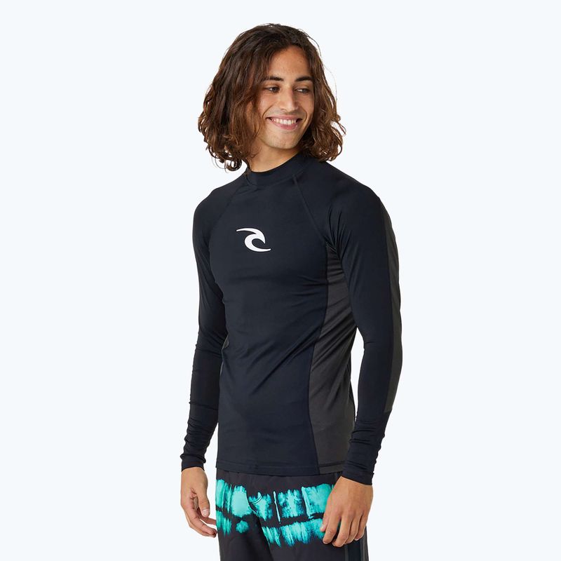 Pánske plavky Rip Curl Waves Upf Perf L/S s dlhým rukávom black 3
