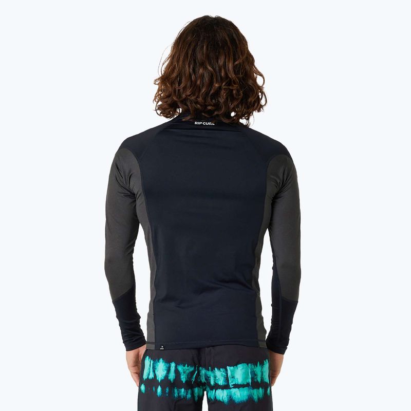Pánske plavky Rip Curl Waves Upf Perf L/S s dlhým rukávom black 4
