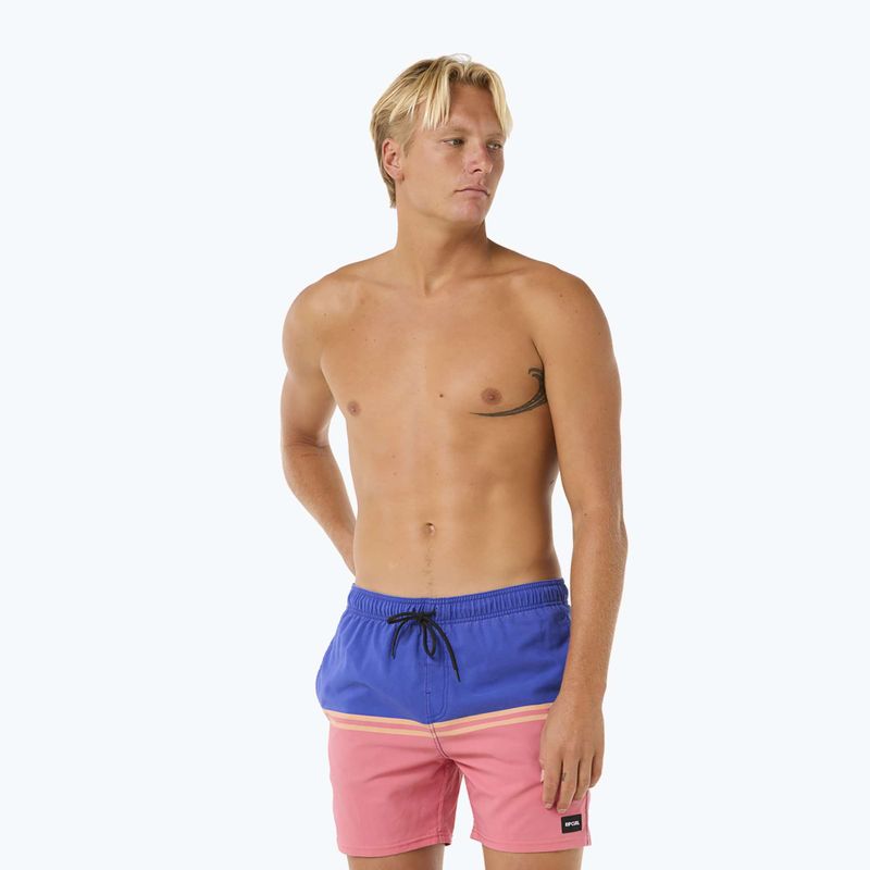 Pánske plavecké šortky Rip Curl Combine Volley wild berry 4