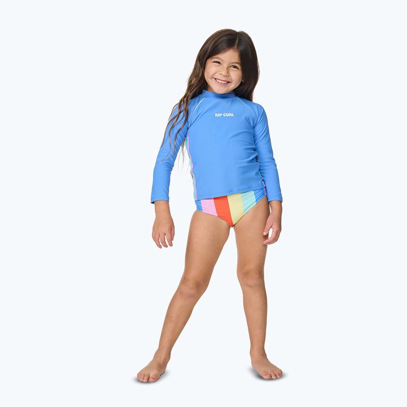 Detské plavecké tričko Rip Curl Sunshine Revival Rashie cornflower blue 7