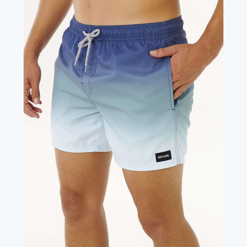 Pánske plavkové šortky Rip Curl Offset Fade Volley light navy 6