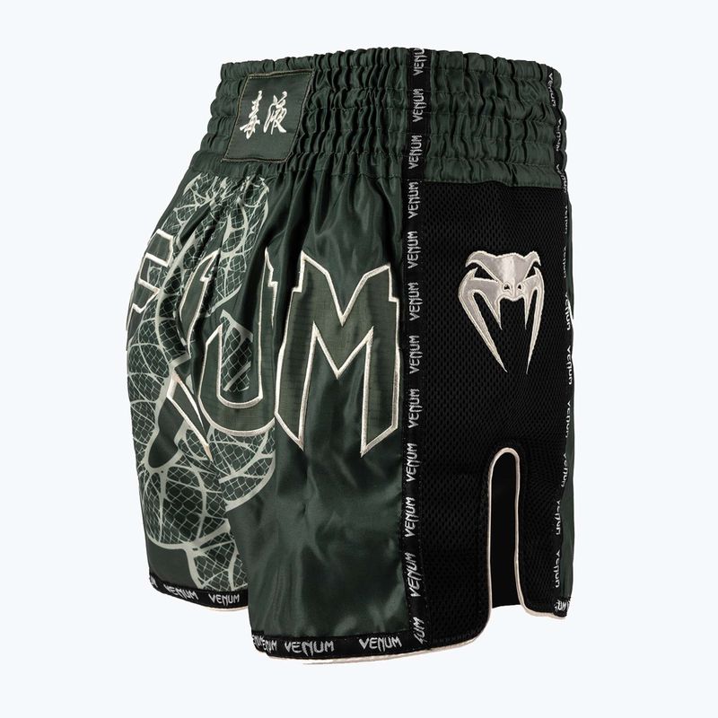 Pánske tréningové šortky Venum Serpenti Muay Thai khaki/bronze/ivory 4