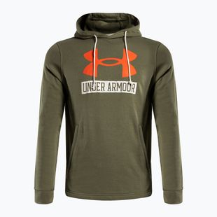 Under Armour pánska tréningová mikina Rival Terry logo green 1370390-361