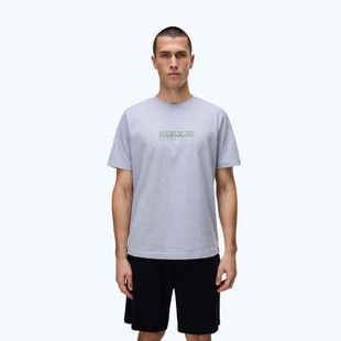 Pánske tričko Napapijri S-Box Logo light grey melange