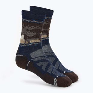 Ponožky Smartwool Hike Light Cushion Mid Crew gaštanové