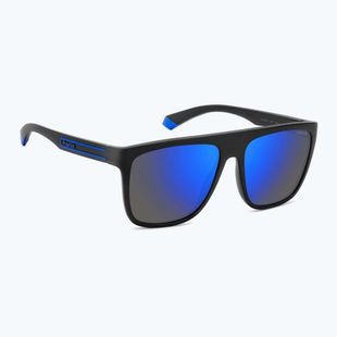 Pánske slnečné okuliare Polaroid PLD 2162/S matte black blue/blue mirror polarized