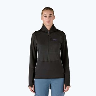 Dámska softshellová bunda Patagonia R1 Hybrid Pullover Hoody black