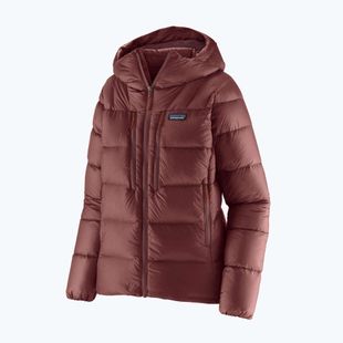 Dámska páperová bunda Patagonia Fitz Roy Down Hoody dark ruby w / sizzle red