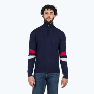 Pánsky sveter Rossignol Signature Hz Knit dark navy