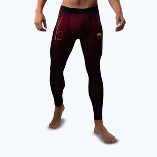 Pánske tréningové legíny Venum Tactical XT Spats black/burgundy/gold