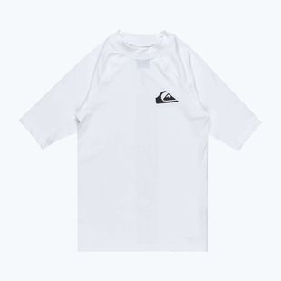 Juniorské plavecké tričko Quiksilver Everyday UPF50 biele 