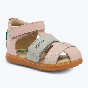 Detské sandále Kickers Kick Bazar svetloružové/spoločenské