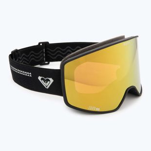 Dámske snowboardové okuliare ROXY Storm W black/clux ml pink gold