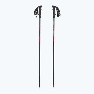 Lyžiarske palice LEKI Hot Shot anodized black/eloxal gray/eloxal red