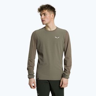 Salewa pánske trekingové tričko Lavaredo Hemp Print brown 00-0000028062