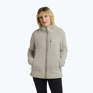 Dámská fleecová mikina Jack Wolfskin Cradle Mountain Pile Full Zip pale sand