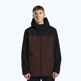 Pánska bunda 3v1 Jack Wolfskin Taubenberg 3In1 hot chocolate