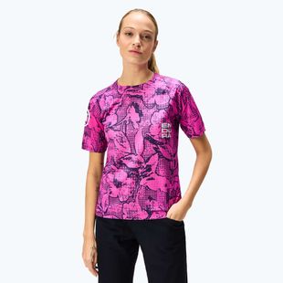 Dámsky cyklistický dres Endura Grid Floral Ltd W pink pop