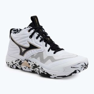 Volejbalové topánky Mizuno Wave Momentum Elite Mid white/black/ge gold