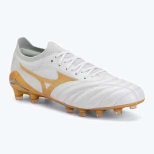 Kopačky Mizuno Morelia Neo IV Beta Japan FG white/mp gold/cool gray 3c