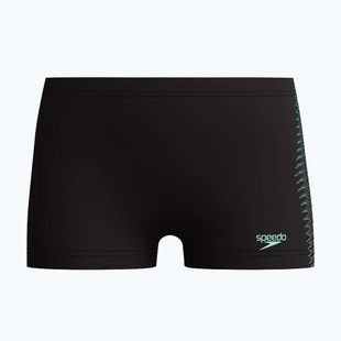 Detské plavecké boxerky Speedo Plastisol Placement Aquashort black/alfalfa green