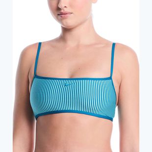 Vrchný diel plaviek Nike Ripple Texture Bralette Classic Bikini bleached turquoise