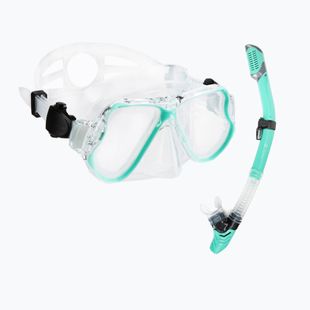 Šnorchlovací set AQUASTIC maska + šnorchel modrý MSA-01N