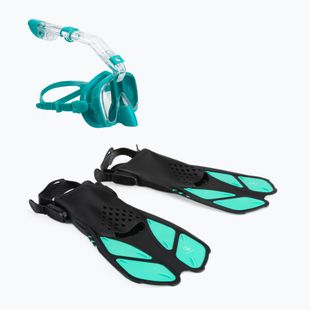 Šnorchlovací set AQUASTIC maska + šnorchel modrý SMFK-01SN