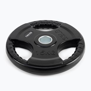 XTREXO čierna pogumovaná liatina hmotnosť RW15 15 kg