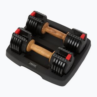 XTREXO ADS15 nastaviteľná činka / činka čierna