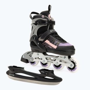 Detské kolieskové korčule nastaviteľné ATTABO Bladeroll black/violet