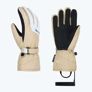 Dámske lyžiarske rukavice Viking Sherpa 2.0 Gore-Tex Ski beige/white