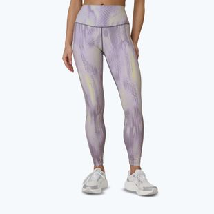 Dámske tréningové legíny 4F Solar Punk FNK F454 light yellow allover