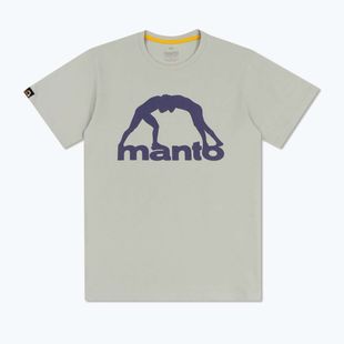 Pánske tričko MANTO Vibe 25 light grey/dark purple