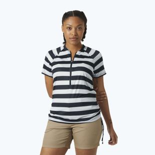 Dámske tričko Helly Hansen Siren 1/2 Zip navy stripe