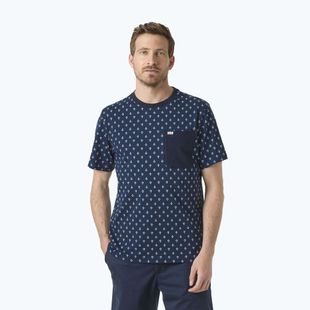 Pánske tričko Helly Hansen Hudson navy aop
