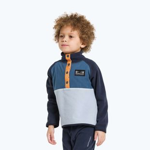 Detská fleecová mikina Didriksons Monte Half Button cloud blue