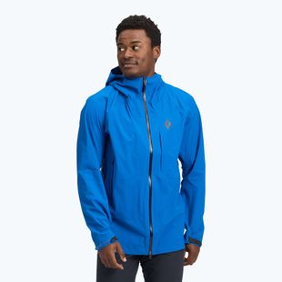 Pánska bunda do dažďa Black Diamond Highline Stretch Shell drifter blue