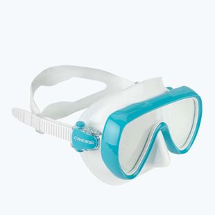 Dámska potápačská maska Cressi Honey 420 UV white/aquamarine/blue/orange